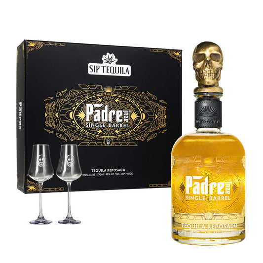 Padre Azul Reposado Single Barrel w/Glasses